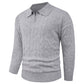 Men's Casual Lapel Knit Sweater