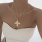 Vintage Eternal Cross Pendant Necklace