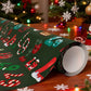 Funny Christmas Number Pattern Wrapping Paper