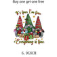 Christmas Themed Heat Transfer Sticker