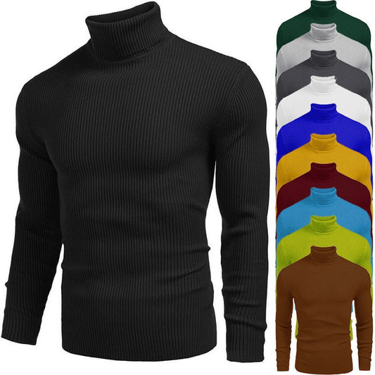 Winter Men's Knitted Turtleneck Slim Sweater - Buy 2 Free Shipping