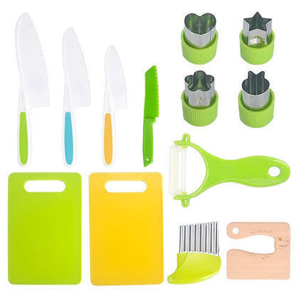 ✂️ 50 % RABATT! ✂️ Montessori-Küchenset für Kinder – Sichere Messer, Schneidebretter und Ausstechformen für kleine Köche 🍓🔪
