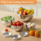 🛍️ 50 % Rabatt – 6-teiliges Edelstahl-Schüssel-Set mit Deckel – spritzschutz, vielseitig für Salat, Backen & Aufbewahrung 🥣