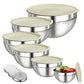 🧀 Küchen-Schüsseln Set 6tlg + 3 Raspelaufsätze 🔪 Kaufe mehr, erhalte gratis dazu!