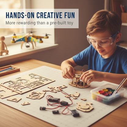 ✈️🚁 50% RABATT! DIY-Holz-Drohnen-Bausatz für Kinder – Höhenstabilisierung, stabile Fernsteuerung & extra Sicherheit! 🎁✨Kostenloser Versand