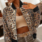 🧥 60% RABATT! ✨ Damen Bomberjacke – Transparente Pailletten & Leopardenmuster, Funkelnd & Perfekt für Party & Streetstyle 🐆