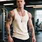 👕 50% RABATT! 🏋️‍♂️ Heavy Cotton Tanktop – Rippstrick, Ärmellos & Perfekt Für Muskeldefinition, Sport & Freizeit 💪