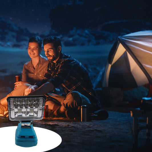 🔦 50% RABATT! ⚡ Makita 18V Kompatibles Arbeitslicht – 2-Modus LED Flutlicht, Dual USB-Anschlüsse & Ideal Für Baustelle, Werkstatt & Notfälle 🛠️