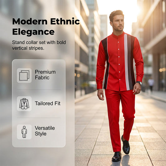 💎 -50% AUF DAS GESTREIFTE 2-TEILIGE SET! 💎 Perfekt abgestimmtes Hemd & Hose, Taillierte Passform & Hochwertiger Herbststoff 👔🍂