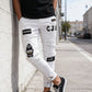 👖🔥 Herren Jeans in Schwarz – Slim Fit mit Destroyed-Effekt, Moderner Streetstyle