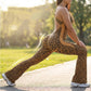 🔥Neuheit 2026🔥 Trainings-Jumpsuit für Damen mit Leopardenmuster und integriertem BH