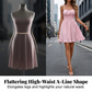 👗 50% RABATT! ✨ Kleid mit geschnürter Vorderseite & Spaghettiträgern – Verspielt & feminin – Perfekt für Sommer, Date oder Strand – luftiger Look mit romantischem Touch 🌸🌿