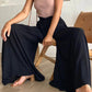 Einfarbige Hochbundhose für Damen