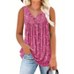 👚 50% RABATT! 🌸 Ärmelloses Top mit Print & Knöpfen für Damen – Leichter Stoff, Lässiger Look & Perfekt Für Warme Tage ☀️