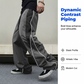 Herren Retro Seitenstreifen Weite Hose