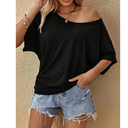 Off-Shoulder T-Shirt für Damen – lässig & sommerlich