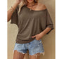 Off-Shoulder T-Shirt für Damen – lässig & sommerlich