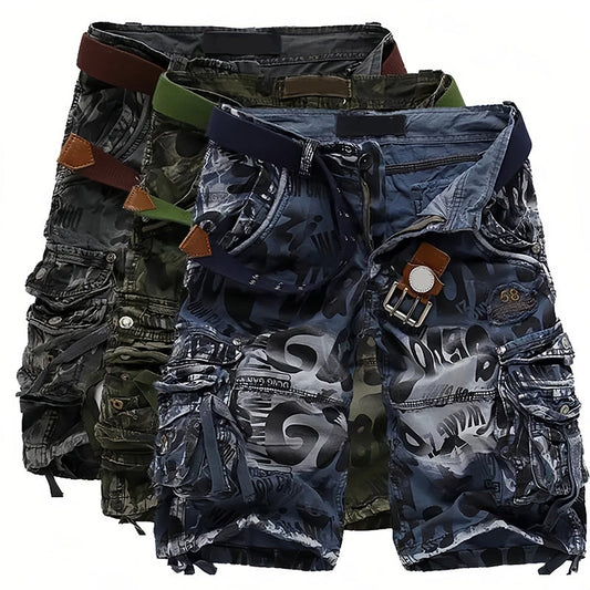 Herren Multi-Pocket Cargo-Shorts