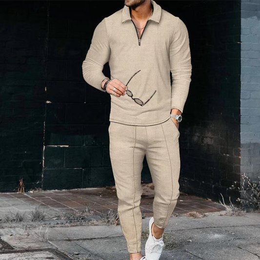Herren Freizeit-Pullover und Hosen-Set
