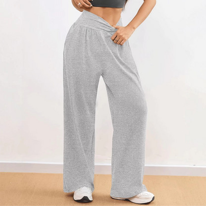 Frühjahrs-Hochtaillierte Jogging-Grazienhose – einfarbig, locker geschnitten, schlankmachend & bequem – ideal für Sport & Alltag