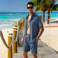🧵🌞 50% RABATT! Leichtes Herren-Freizeit-Set – Lässig, sommerlich & perfekt für warme Tage 🏖️