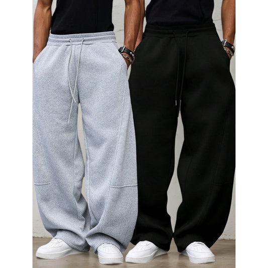 🔥👖 Herren Jogginghose mit geradem Bein – Lässiger Komfort, Alltagsstil