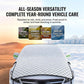 🚗🛡️ 50% RABATT! Dicke Halbgarage Autoabdeckung – Sonnen- & Schneeschutz – Isolierend, wasserdicht & perfekt für Frontscheibe, Motorhaube & Dach ❄️☀️