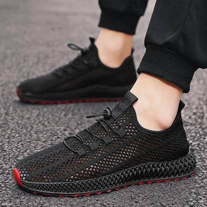 Atmungsaktive Herren-Schuhe mit Lochmuster