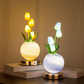 🌷 Elegante Tulpenstrauß-Lampe – Romantisches Nachtlicht für eine warme Wohnatmosphäre