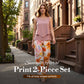 Women's Summer Floral Print 2-Piece Set