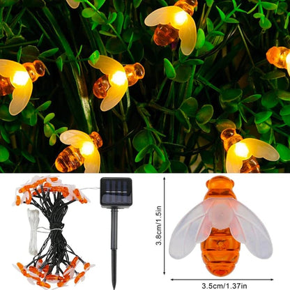Solare Bienenleuchten – niedliches Design für Garten, Balkon & Terrasse – dekorativ & energiesparend – automatisches Einschalten bei Dunkelheit🐝☀️