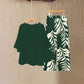 👗 50% RABATT! 👖 Elegantes Women-Set – Lockeres Top mit bedruckter Hose – Leicht, luftig & perfekt für Sommer, Strand oder besondere Anlässe – stilvoll und bequem 🌸