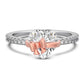 💍Funkelnder Silberring mit Herz-Schleife – feminin elegant als romantisches Geschenk🎀