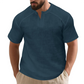 ✨🩳 Einfarbiges Kurzarm-T-Shirt für Herren 👔