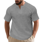 ✨🩳 Einfarbiges Kurzarm-T-Shirt für Herren 👔