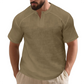 ✨🩳 Einfarbiges Kurzarm-T-Shirt für Herren 👔