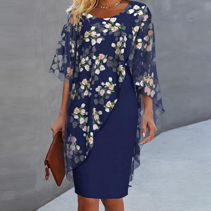 👗 NUR FÜR BEGRENZTE ZEIT: 50 % RABATT! ✨ Set aus Blumen-Überwurf und Kleid – elegant und feminin ✨