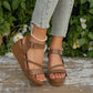 📢📢Letzter Tag – 50% RABATT!! ⏰ Damen Geflochtene Riemen Keilsandalen