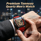 Herren Tonneau Quarzuhr