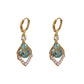 Himmelblaue Tropfen-Creolen mit Drop-Effekt – elegante Hänger für Damen💎✨