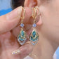 Himmelblaue Tropfen-Creolen mit Drop-Effekt – elegante Hänger für Damen💎✨