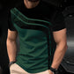 👕 50% RABATT! 🔥 Herren Rundhals T-Shirt mit Farbblock-Design – Atmungsaktiv, leicht & perfekt für Freizeit, Sport oder den täglichen Gebrauch ✨