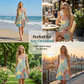 ⏰ 50 % RABATT – Nur für kurze Zeit ✨Lockeres, ärmelloses Sommerkleid im A-Linien-Schnitt mit Print