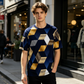 Herren-T-Shirt mit geometrischem 3D-Print