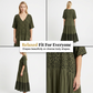 Bohemian gestuftes Maxikleid mit Leopardenmuster