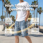 🩳 Nur für kurze Zeit: 50 % Rabatt! ✨ Lässige Herren-Jeansshorts – Cargotaschen, Kordelzug, angesagter Streetstyle 🏙️