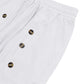 Herren Lässige Baumwoll-Leinen-Hose mit Knopfdetail