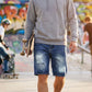 Vintage Destroyed Denim-Shorts