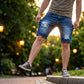 Vintage Destroyed Denim-Shorts