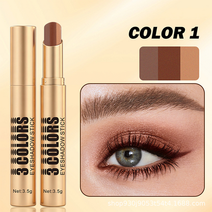 💄 50% RABATT! 🎨 3‑in‑1 Lidschattenstift – Farbverlauf & einfaches Make‑up ✨